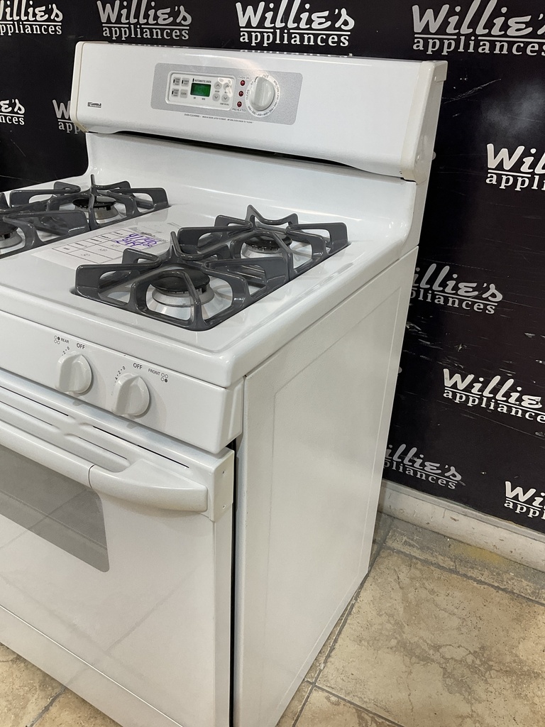 Kenmore Used Natural Gas Stove 30inches (White) 