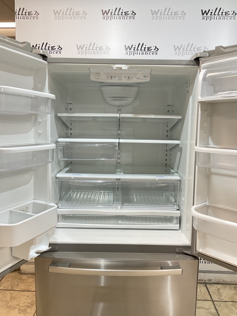 Whirlpool Used Refrigerator French Door 36x69 /2” (Stainless Steel) 