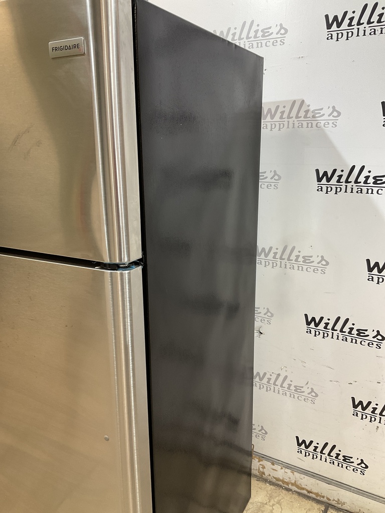 Frigidaire Used Refrigerator Top and Bottom 30x65 1/2” (Stainless Steel) 