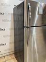 Frigidaire Used Refrigerator Top and Bottom 30x65 1/2” (Stainless Steel) 