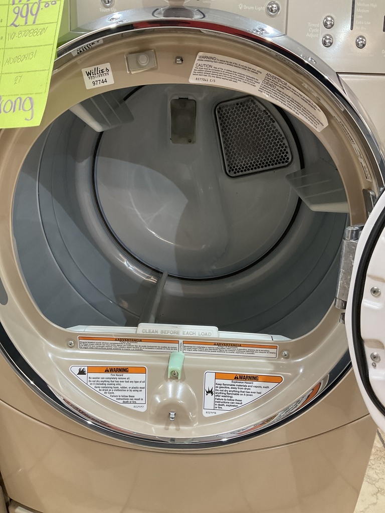 Kenmore Used Electric Dryer 220volts (30AMP) 27inches {3 prong} (Tan)