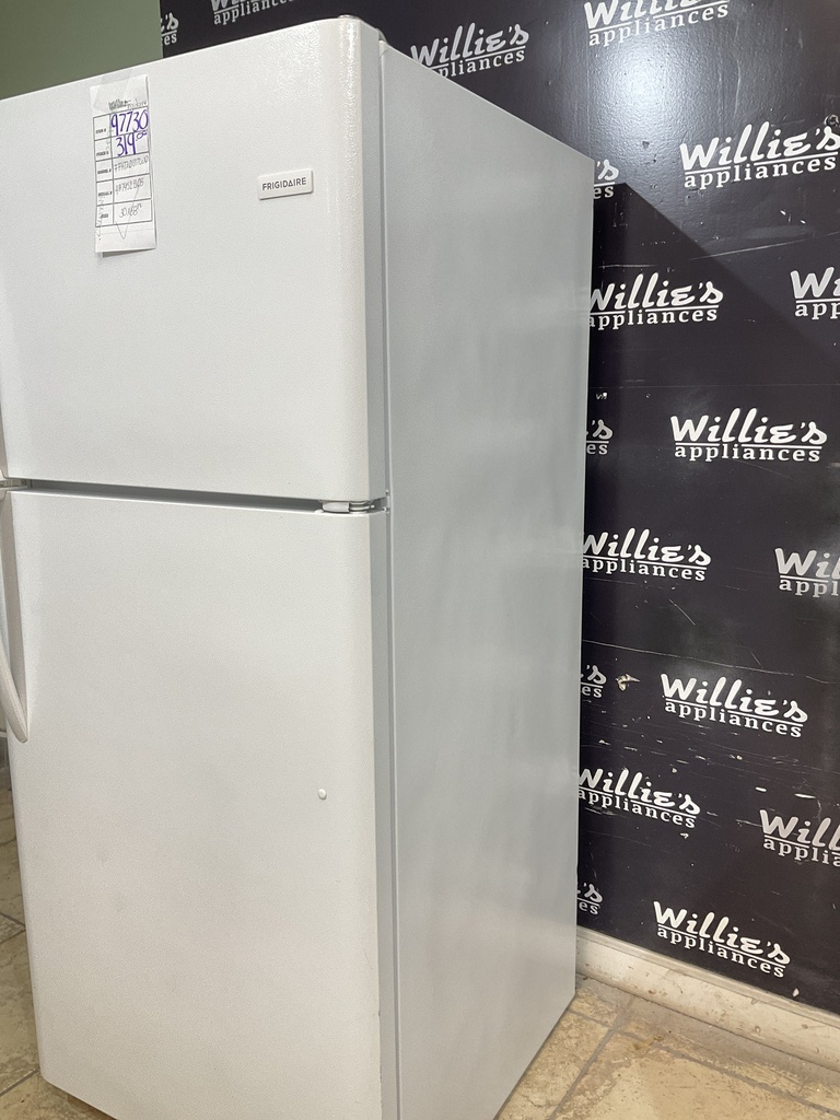 Frigidaire Used Refrigerator Top and Bottom 30x68 1/2” (White)