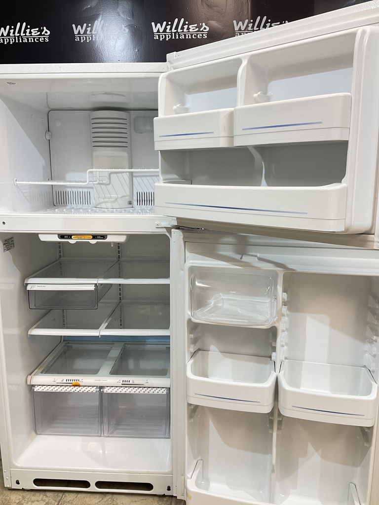 Ge Used Refrigerator Top and Bottom 30x66 1/2” (white) 