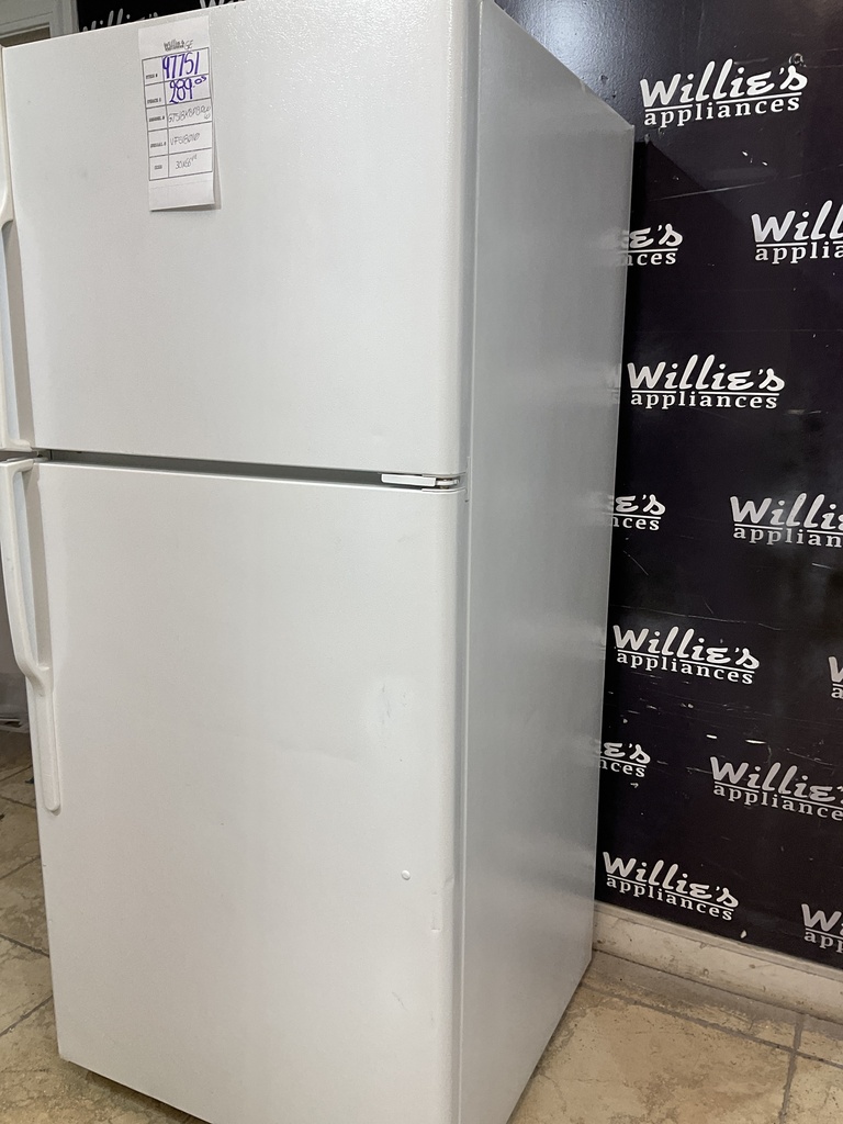 Ge Used Refrigerator Top and Bottom 30x66 1/2” (white) 
