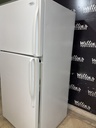 Whirlpool Used Refrigerator Top and Bottom 30x65 1/2 (White) 