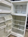 Whirlpool Used Refrigerator Top and Bottom 30x65 1/2 (White) 