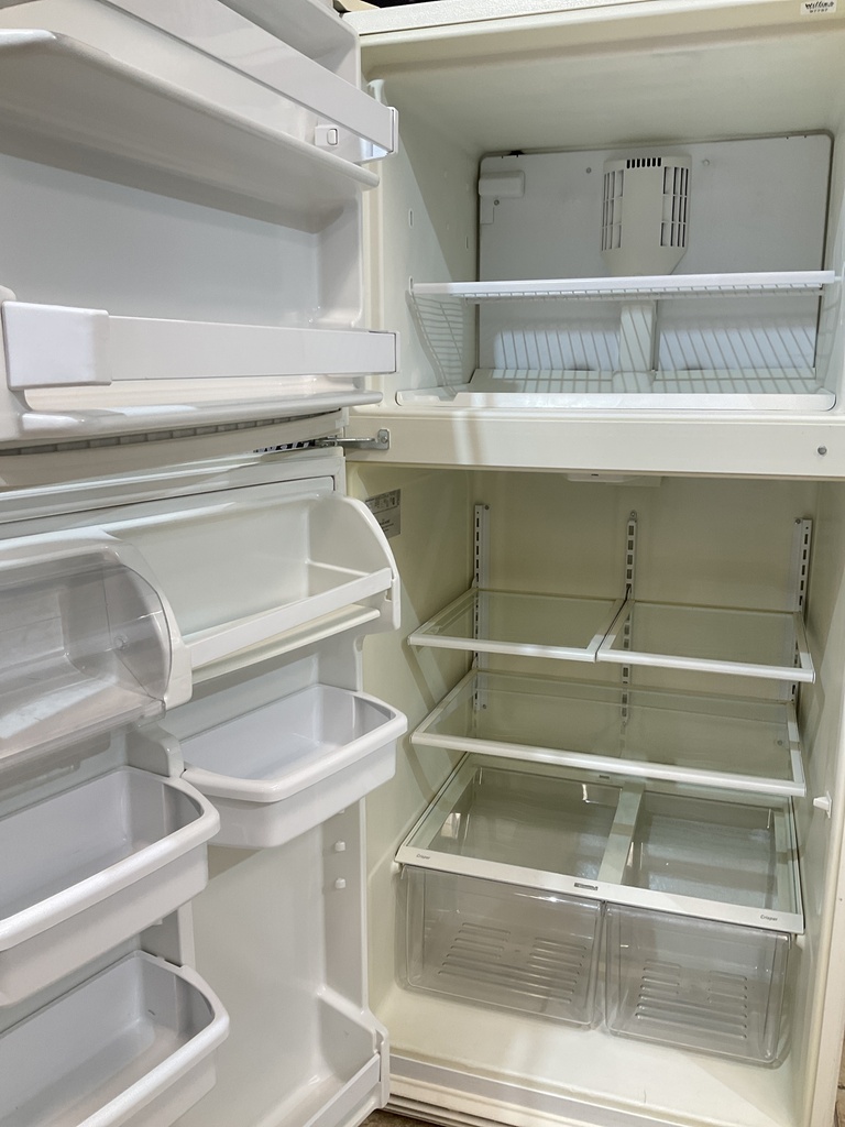 Kenmore Used Refrigerator Top and Bottom 30x65 1/2” (Bisque) 