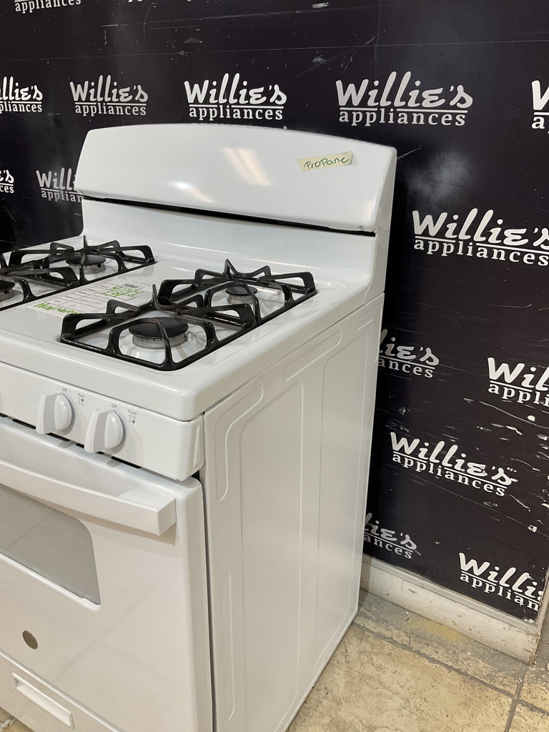 Ge Used Gas Propane Stove 30inches (White) 