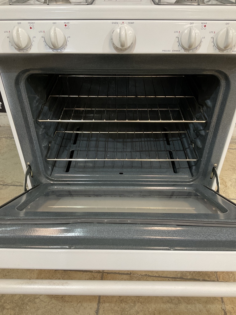 Ge Used Natural Gas Stove 30inches (White) 