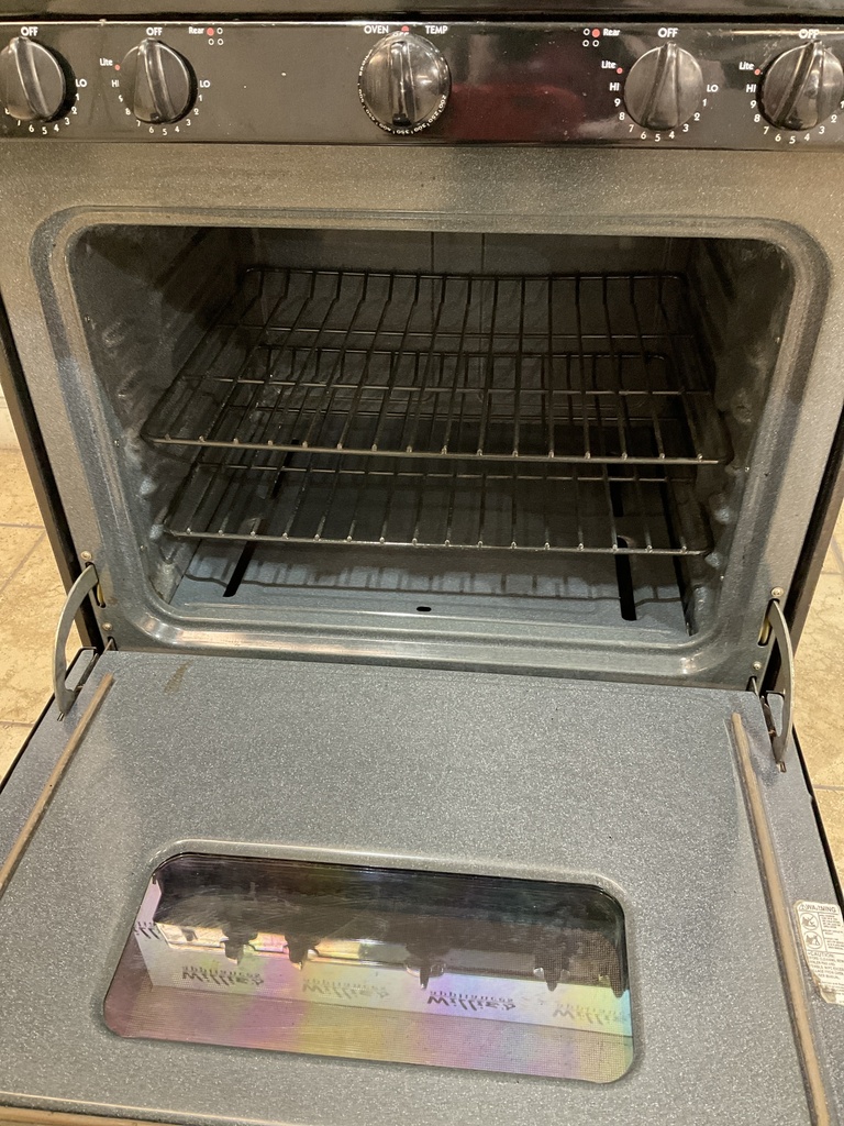 Hotpoint Used Natural Gas Stove 30inches (Black) 