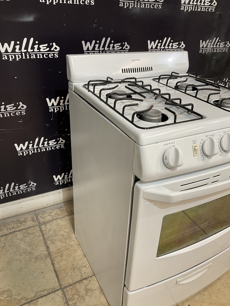 Hotpoint Used Natural Gas Stove 24inches (White) 