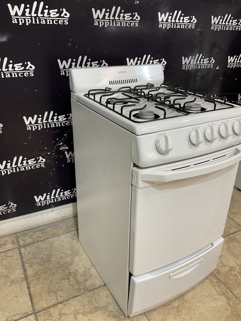 Hotpoint Used Natural Gas Stove 20inches (White) 