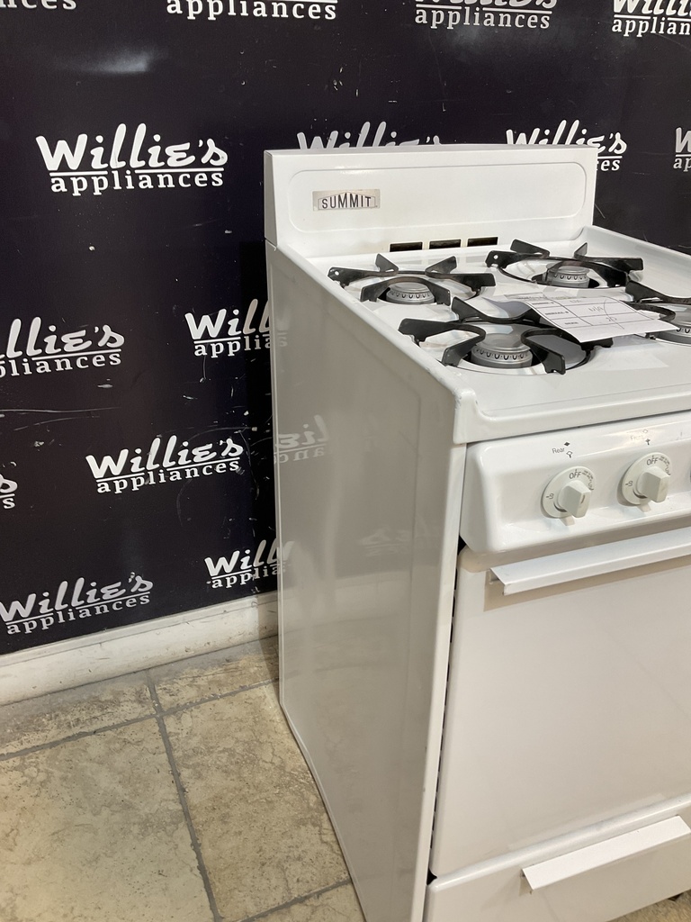 Summit Used Natural Gas Stove 20inches (White) 