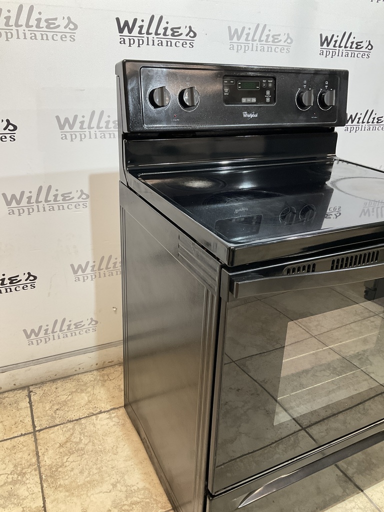 Whirlpool Used Electric Stove 220volts (40/50 AMP) 30inches {no cord} (Black) 