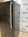 Ge Used Refrigerator Top and Bottom 28x67 (Black) 
