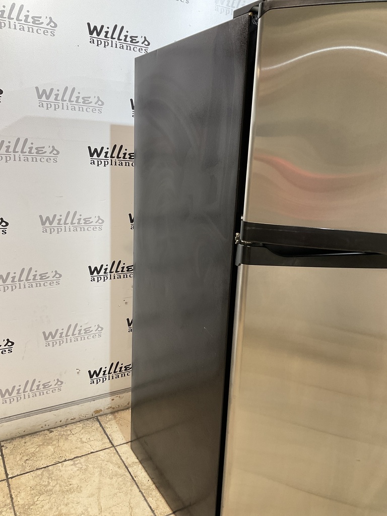 Whirlpool Used Refrigerator Top and Bottom 30x66 (Stainless Steel) 