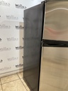 Whirlpool Used Refrigerator Top and Bottom 30x66 (Stainless Steel) 