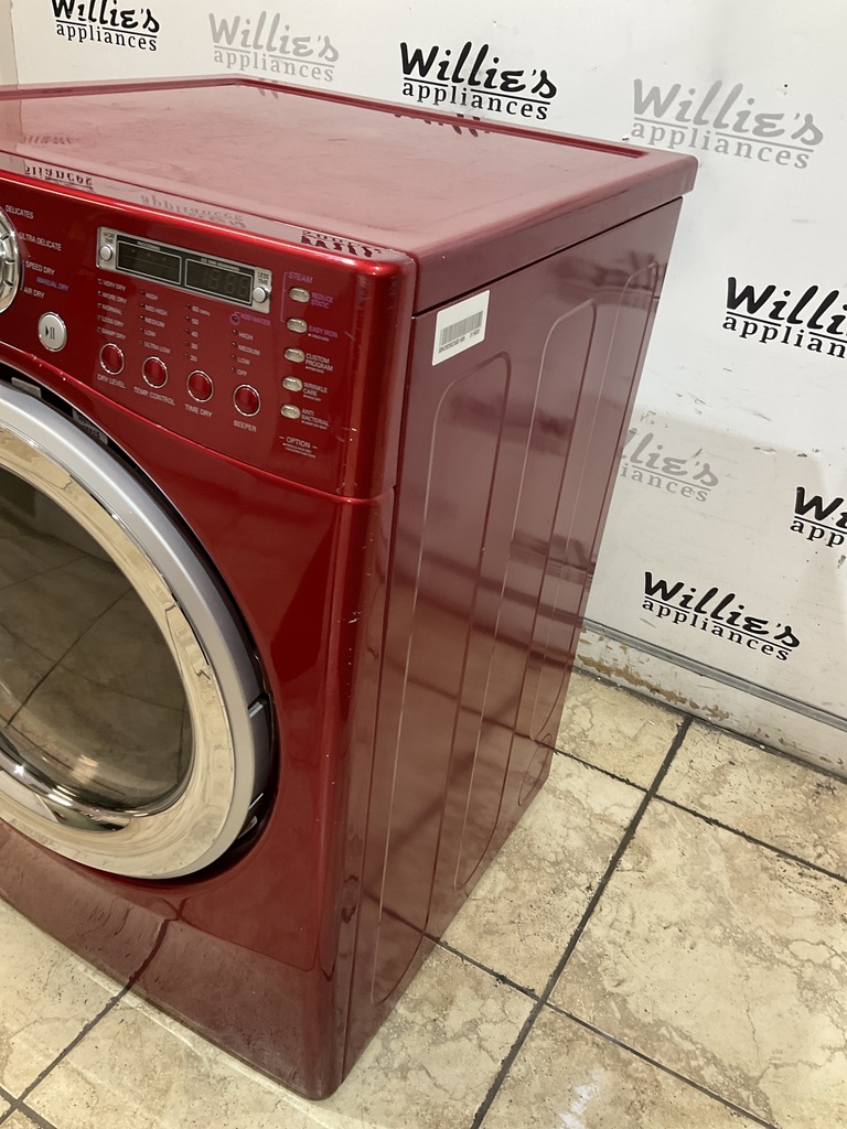 Lg Used Electric Dryer 220volts (30 AMP) 27inches {3 prong} (Red)