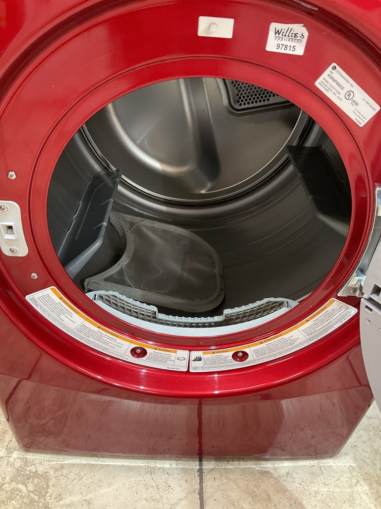 Lg Used Electric Dryer 220volts (30 AMP) 27inches {3 prong} (Red)