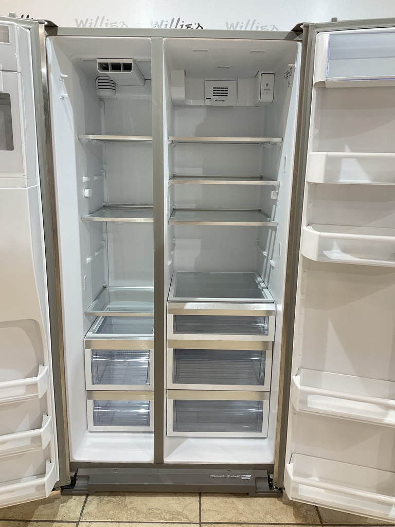 KitchenAid Used Refrigerator Side by Side 36x68 1/2” (Stainless Steel)