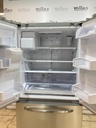 Ge Used Refrigerator French Door 36x70 1/2” (Stainless Steel) 