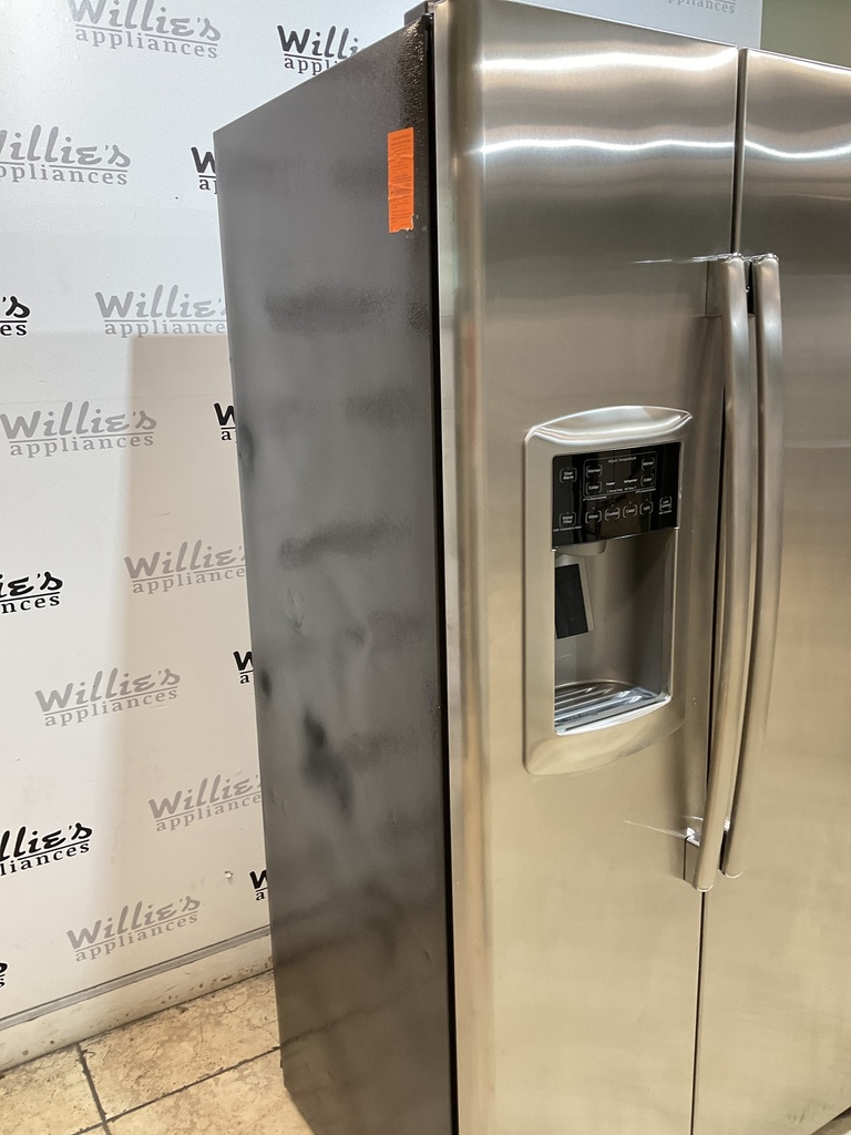 Ge Used Refrigerator Side by Side 36x69 (Stainless Steel) 