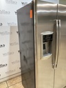 Ge Used Refrigerator Side by Side 36x69 (Stainless Steel) 