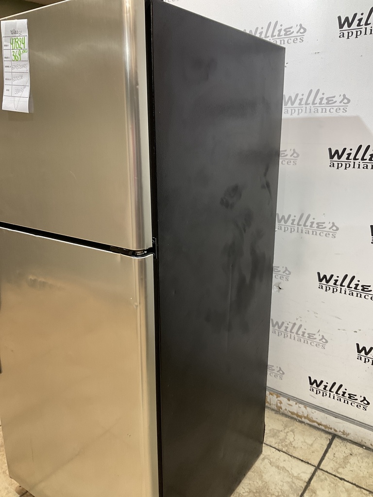 Ge Used Refrigerator Top and Bottom 30x66 1/2” (Stainless Steel) 