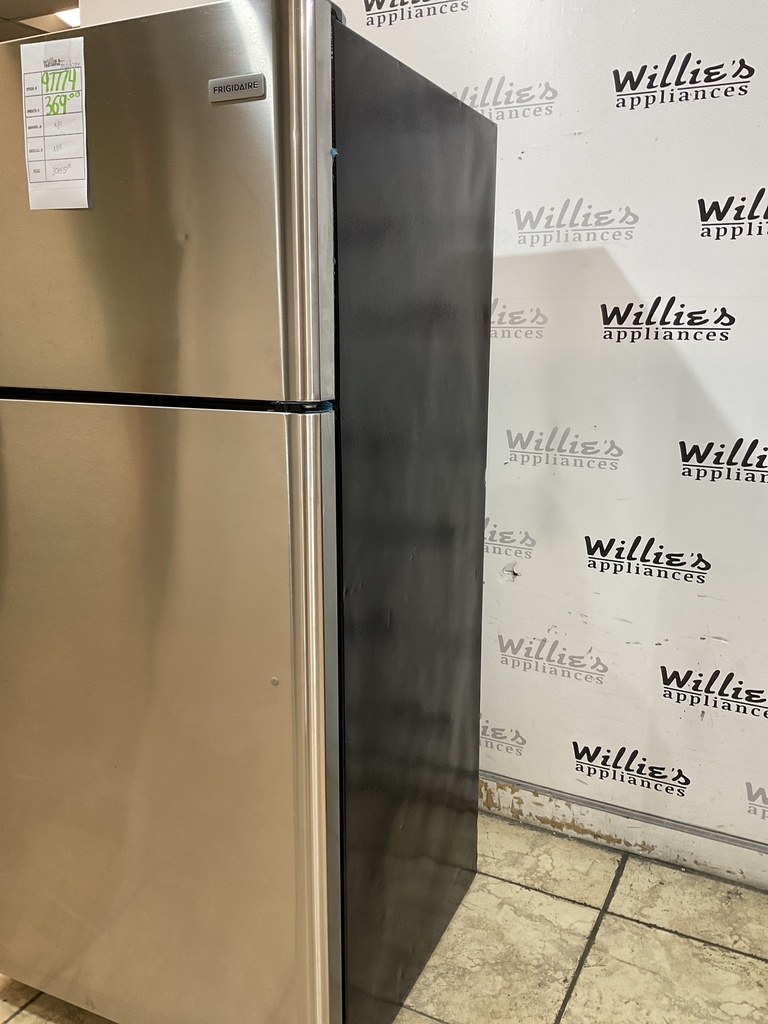 Frigidaire Used Refrigerator Top and Bottom 30x65 1/2” (Stainless Steel)