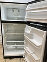 Frigidaire Used Refrigerator Top and Bottom 30x65 1/2” (Black) 