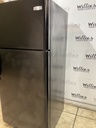 Frigidaire Used Refrigerator Top and Bottom 30x65 1/2” (Black) 