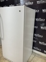 Ge Used Freezer Upright 28x59 1/2” (White) 