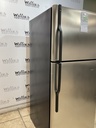 Ge Used Refrigerator Top and Bottom 30x66 1/2” (Stainless Steel) 