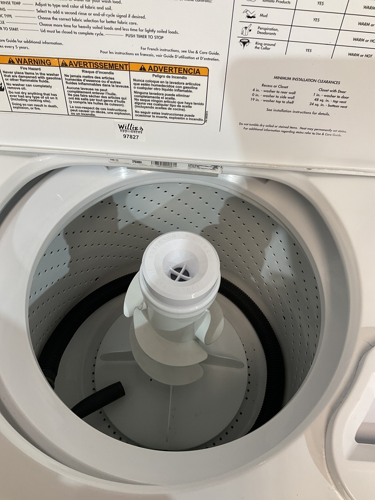 Whirlpool Used Washer Top-load 27inches (White) 