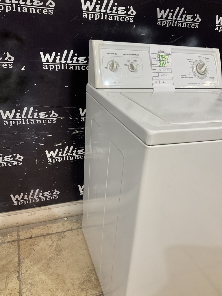 Kenmore Used Washer Top-load 27inches (White) 