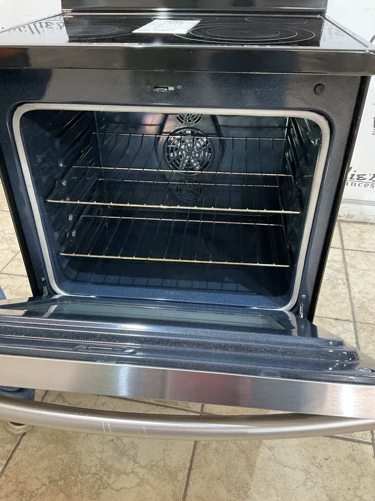 Samsung Used Electric Stove 220volts (40/50 AMP) 30inches {no cord} (Stainless steel) 