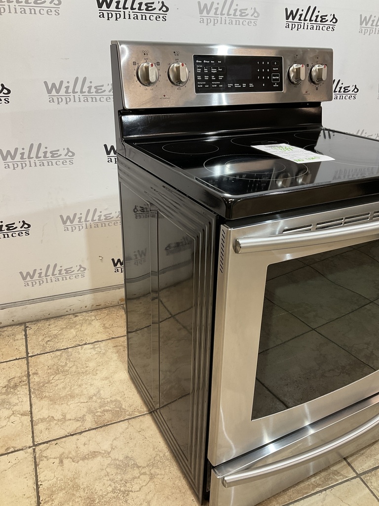 Samsung Used Electric Stove 220volts (40/50 AMP) 30inches {no cord} (Stainless steel) 