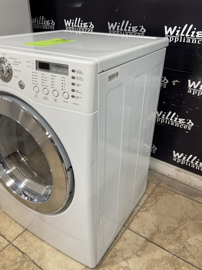 Lg Used Electric Dryer 220volts (30 AMP) 27inches {3 prong} (White) 