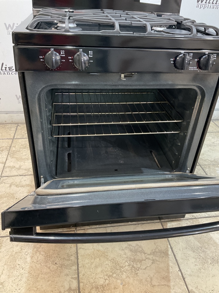 Ge Used Natural Gas Stove 30inches (Black)