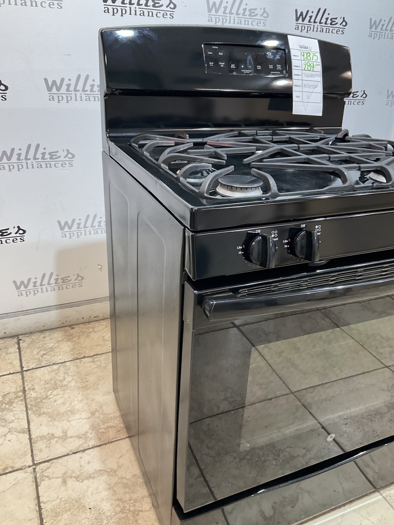 Ge Used Natural Gas Stove 30inches (Black)