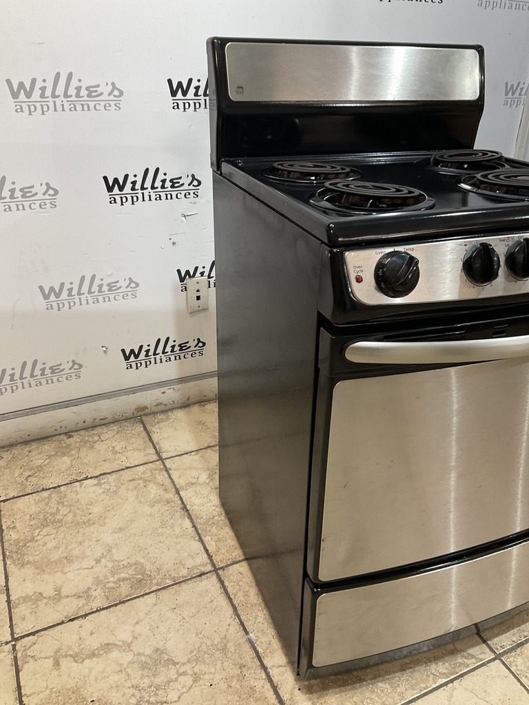 Ge Used Electric Stove 220volts (40/50 AMP) 24inches {4 prong} (Stainless steel) 
