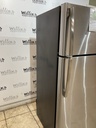 Ge Used Refrigerator Top and Bottom 28x66 1/2” (Stainless Steel)