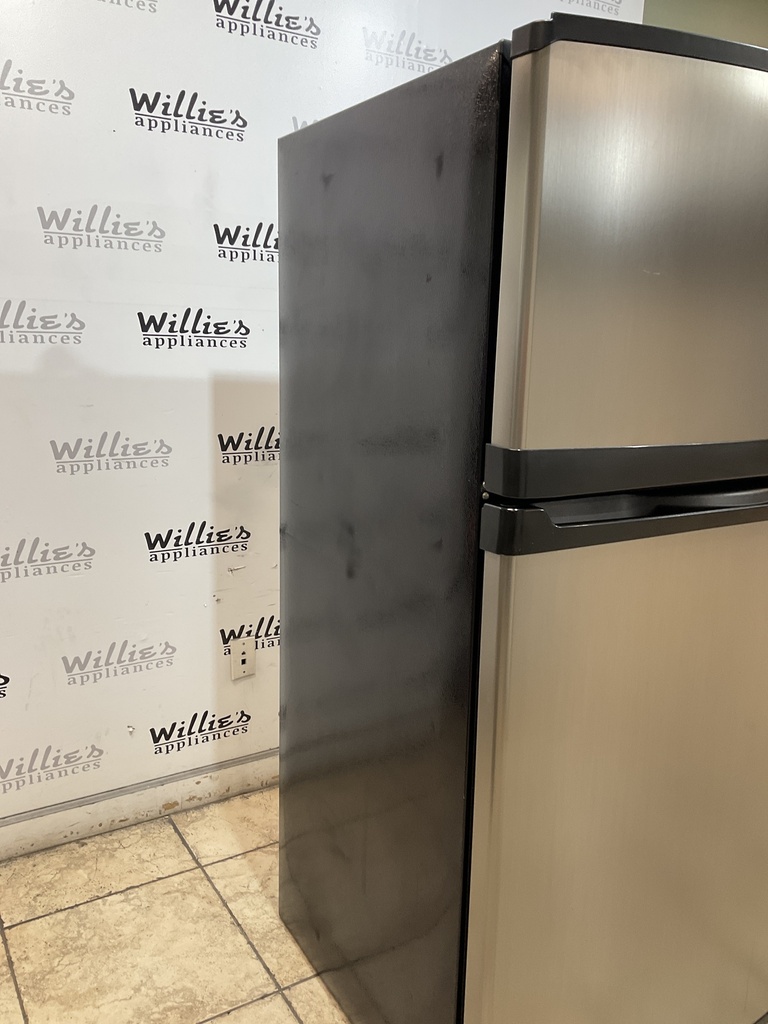 Kenmore Used Refrigerator Top and Bottom 33x66 (Stainless Steel) 