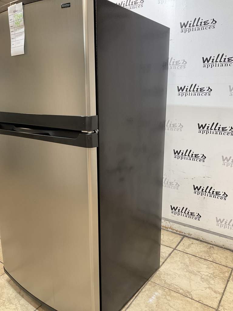 Kenmore Used Refrigerator Top and Bottom 33x66 (Stainless Steel) 