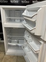 Frigidaire Used Refrigerator Top and Bottom 28x59 1/2” (White) 