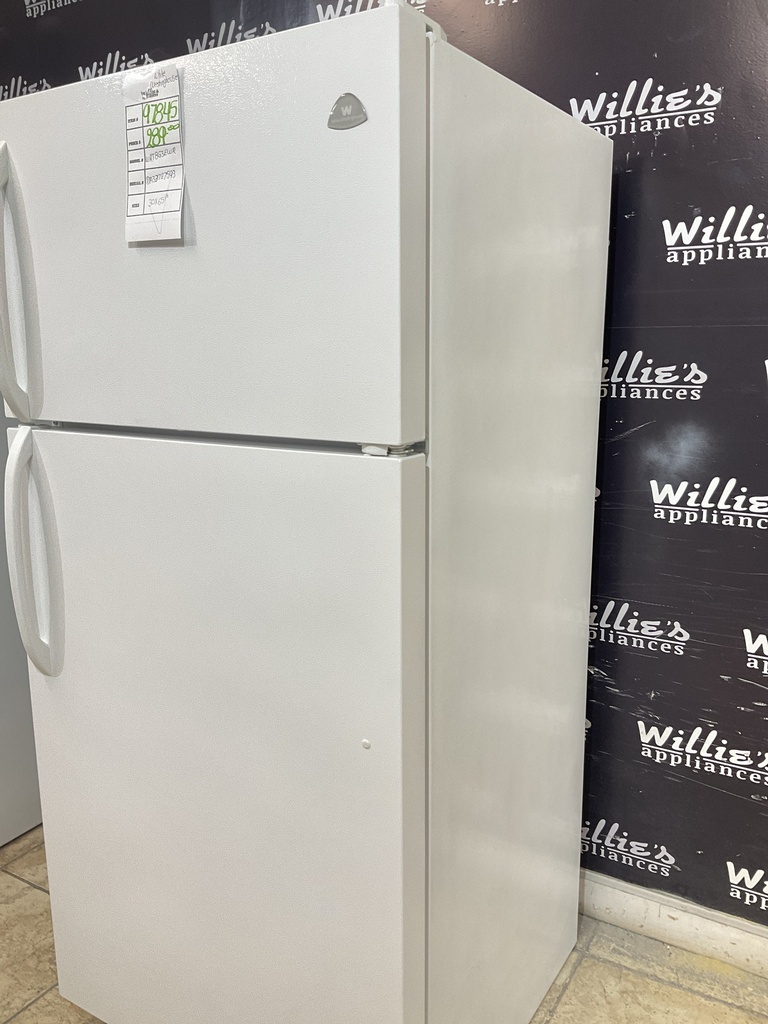 White Westinghouse Used Refrigerator Top and Bottom 30x65 1/2” (White) 