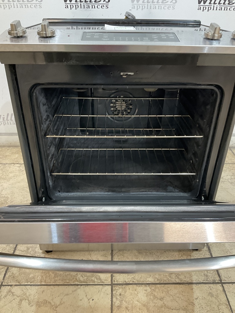 Ge Used Electric Stove 220volts (40/50 AMP) 30inches {3 prong} (Stainless Steel) 