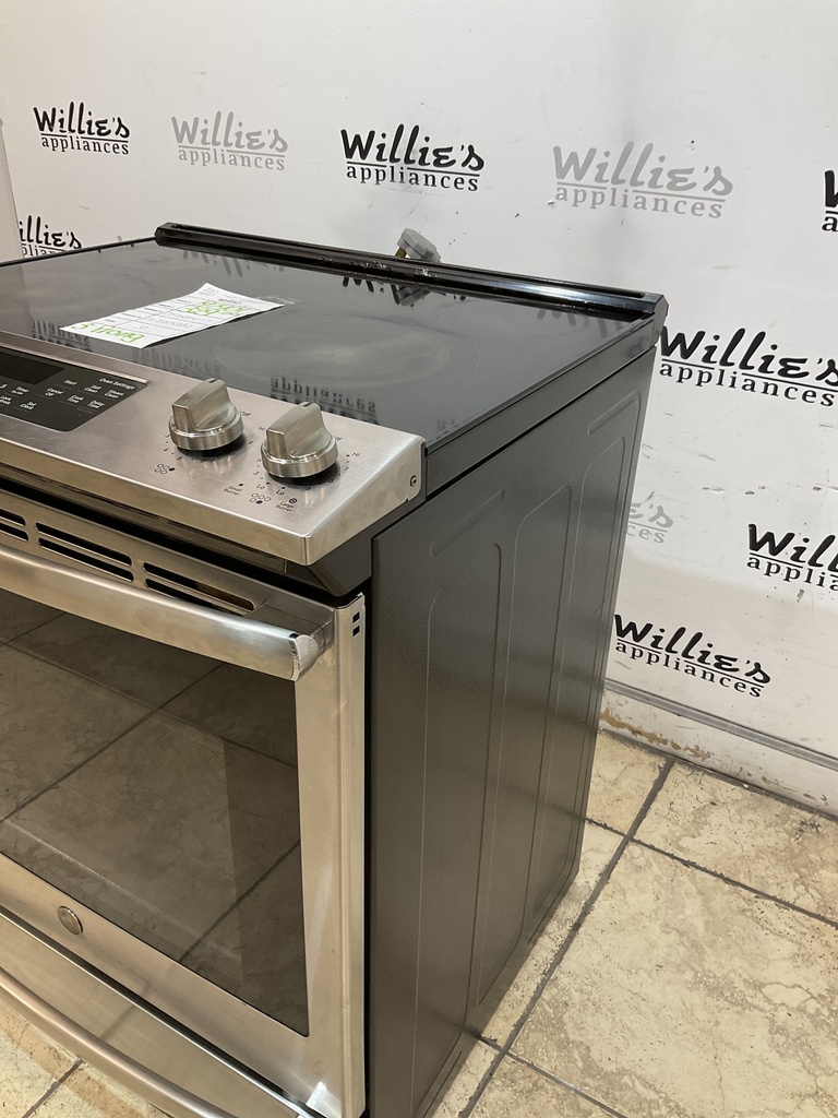 Ge Used Electric Stove 220volts (40/50 AMP) 30inches {3 prong} (Stainless Steel) 