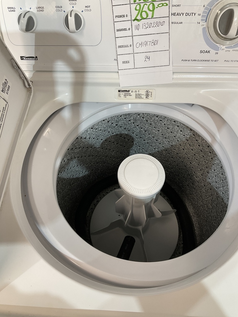 Kenmore Used Washer Top-load 24inches (White) 