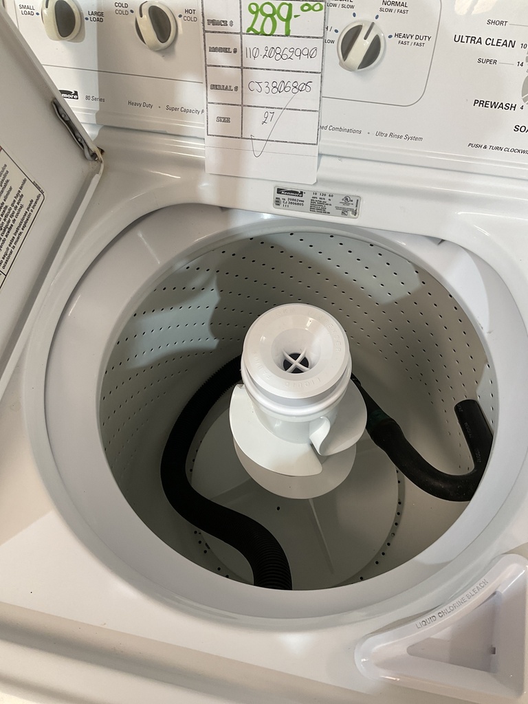 Kenmore Used Washer Top-load 27inches (White) 